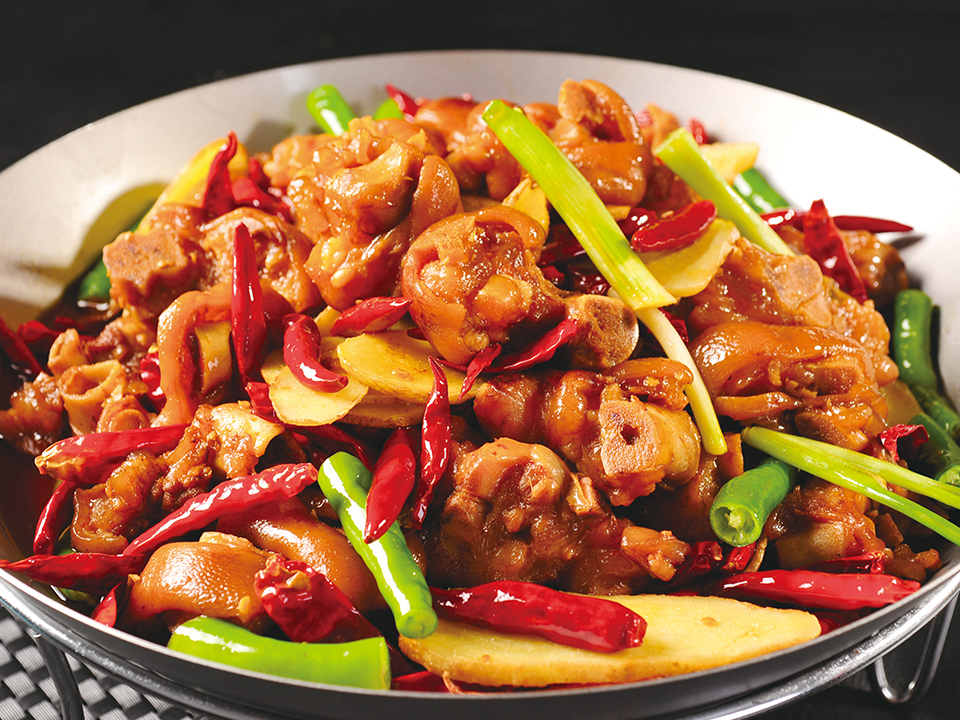 糯香干鍋豬蹄培訓菜品展示3